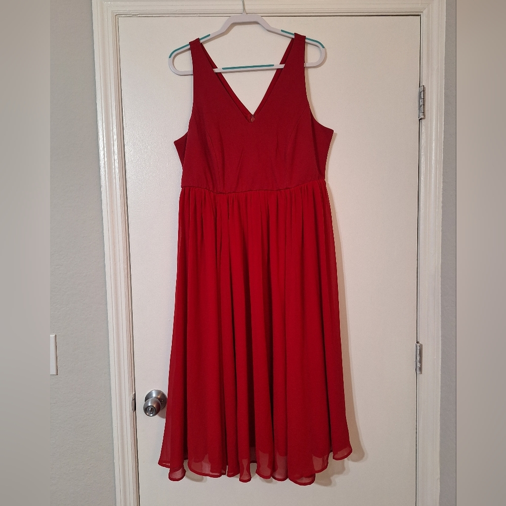 Torrid Red, Sleeveless Dress